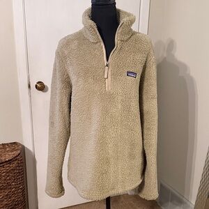 Patagonia Los Gatos Beige Fleece Half-Zip Pullover